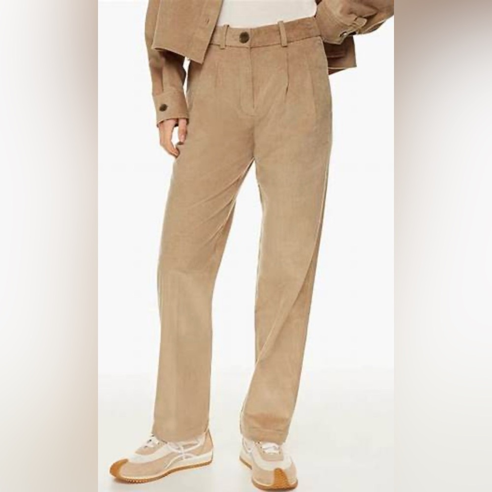 Babaton Women's Corduroy Pants in Tan